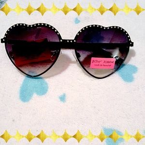 Betsey Johnson Heart Shaped Sunglasses